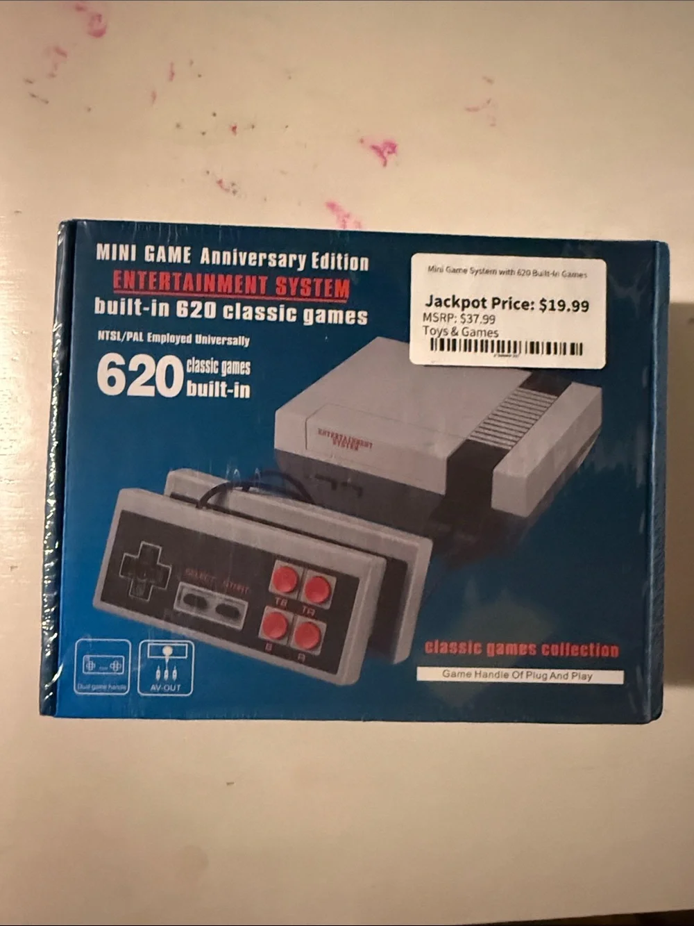 Classic Mini Plug-and-Play Entertainment Console — Gray